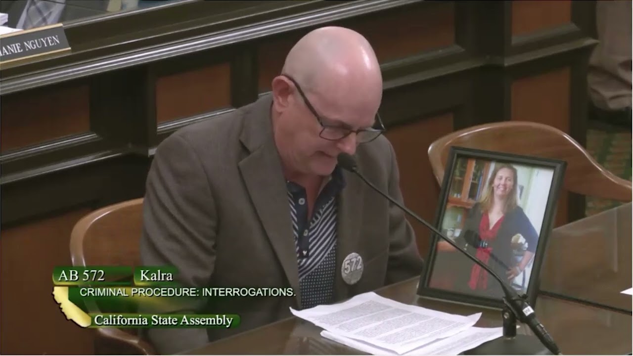 Jim Showman Testifying for AB 572, Protect Grieving Families from Coercive Police Interrogations