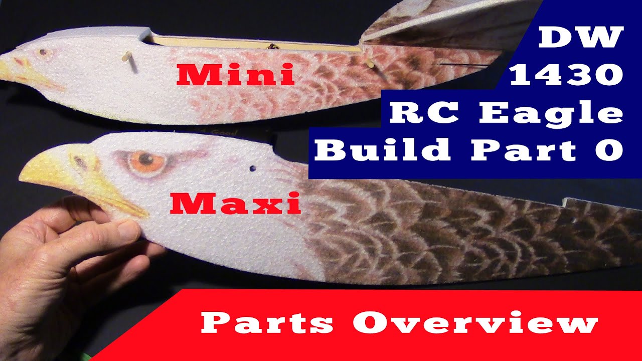 DW Hobby E19 Eagle Ⅱ モーター・アンプ・サーボ付 DW Hobby E19 Eagle V2 1430mm Build pt 0 - Parts Overview