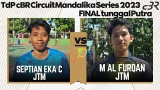 FINAL 2 JATIM  🎾M ALFURQAN vs SEPTIAN eka TdP cBR Circuit Mandalika series 2023 screenshot 3