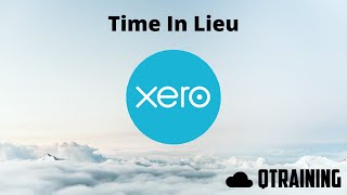 Set up Time In Lieu in Xero