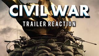 CIVIL WAR  Official Trailer | TRAILER REACTION | #civilwar #trailer #trailerreaction #a24