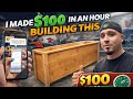 I Built And Sold This Planter For $100 In An Hour | $100 Side Hustle