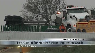 I-90 Closed for Nearly 8 hours following crash.