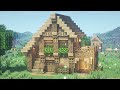 マインクラフト オークで作るサバイバルハウスの作り方 Minecraft How To Build A Oak Survival House マイクラ建築