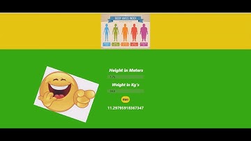 How to make a BMI Calculator using Thunkable