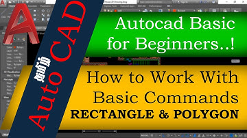 AutoCAD Beginners Guide தமிழ் - Part-5 - Basic Commands, RECTANGLE & POLYGON | PG Creators