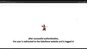 salesforce login protected by conpal MFA (powered by inWebo)small video shows a SAML 2.0 integration