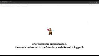 salesforce login protected by conpal MFA (powered by inWebo)small video shows a SAML 2.0 integration