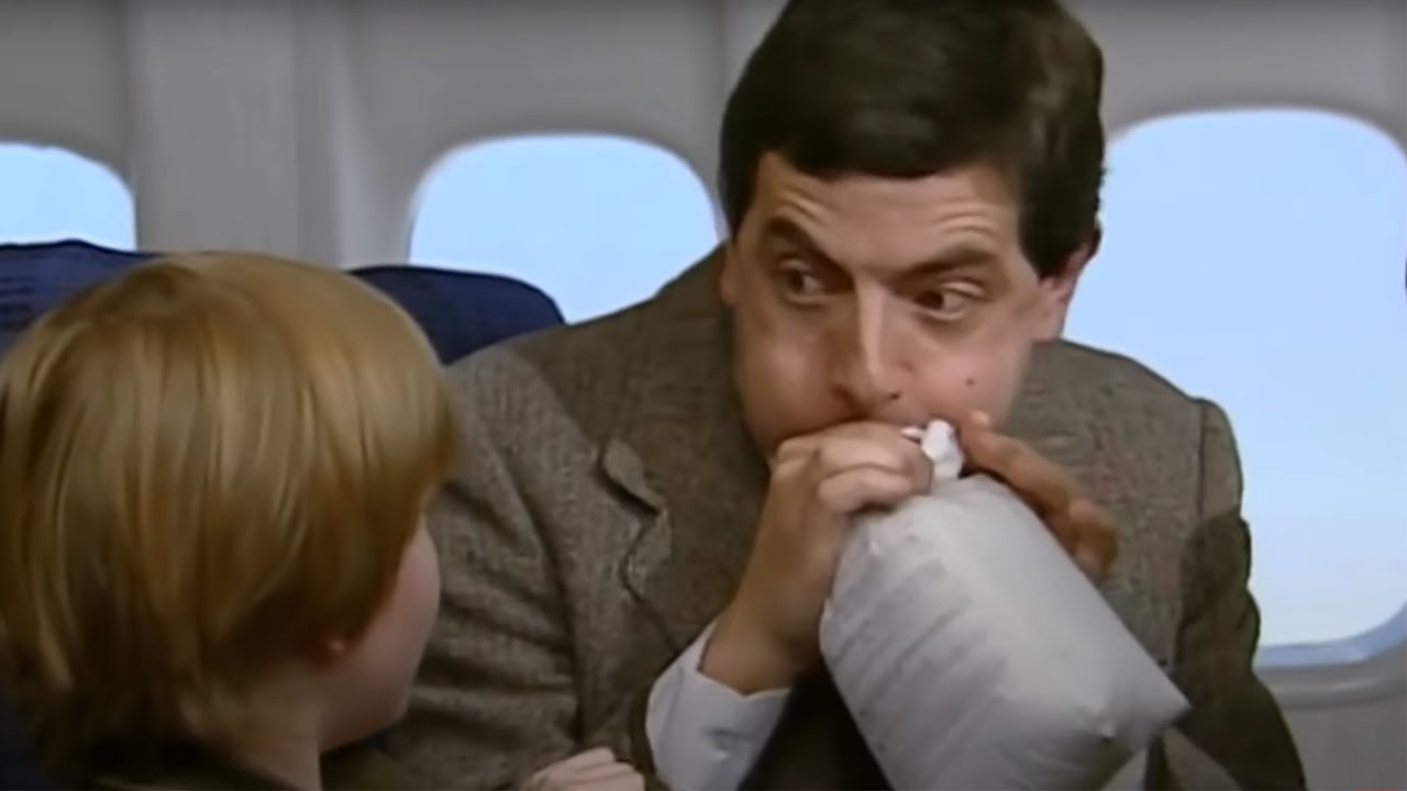 Mr Bean Improvises as In-Flight NANNY! | Mr Bean Funny Clips | Classic Mr Bean