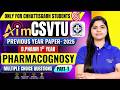 CSVTU D.Pharm 1st Year Pharmacognosy | Previous Year Paper Discussion | MCQ Type Question