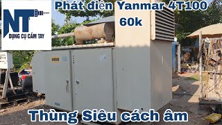 Phát điện Yanmar 4T100 60k ,Thùng siêu cách âm | Hoạt động 45h | LH 0914711438 | Ngày 19/3/2024