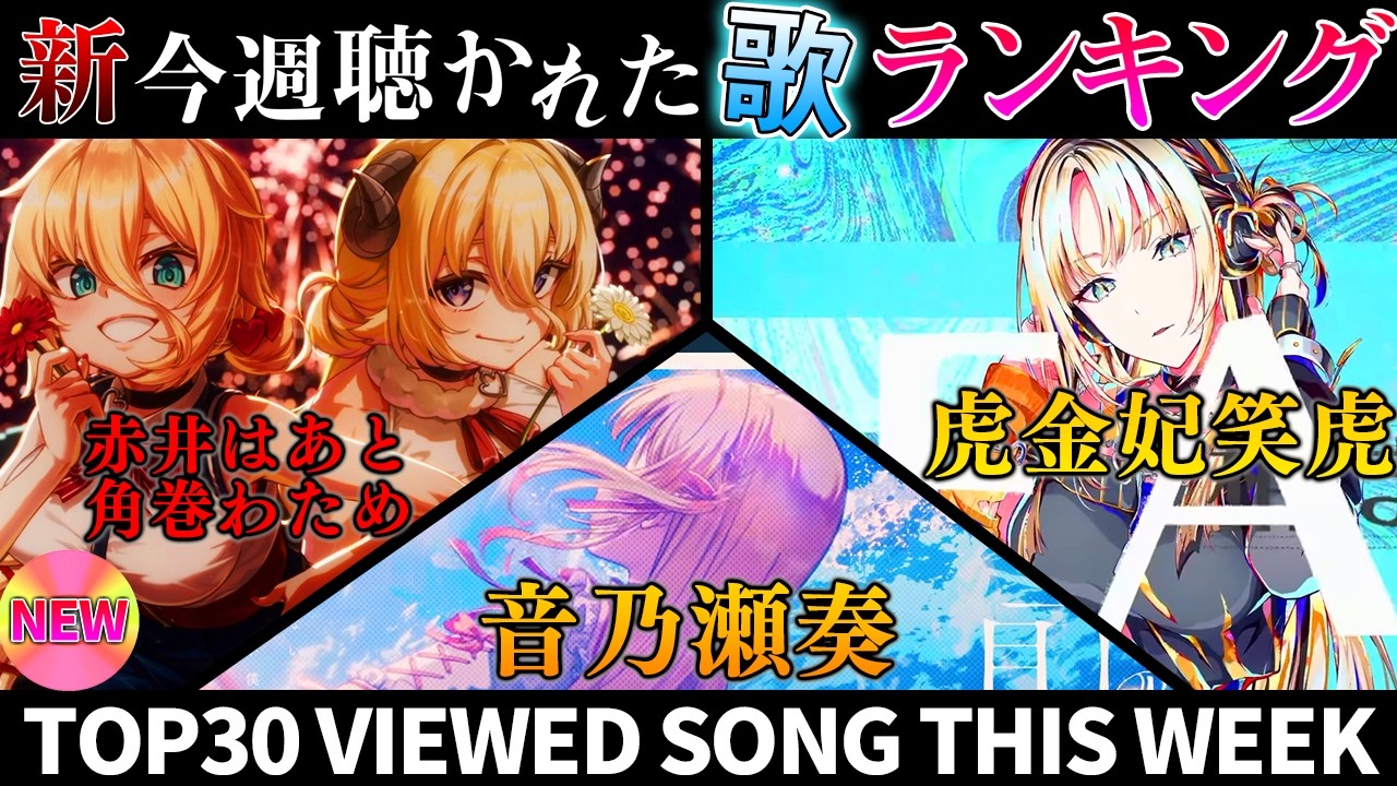 【9新曲！】ホロライブ歌ってみた週間ランキング viewed cover song week 2026/9/18～9/25【1年期間/1year 】【hololive】