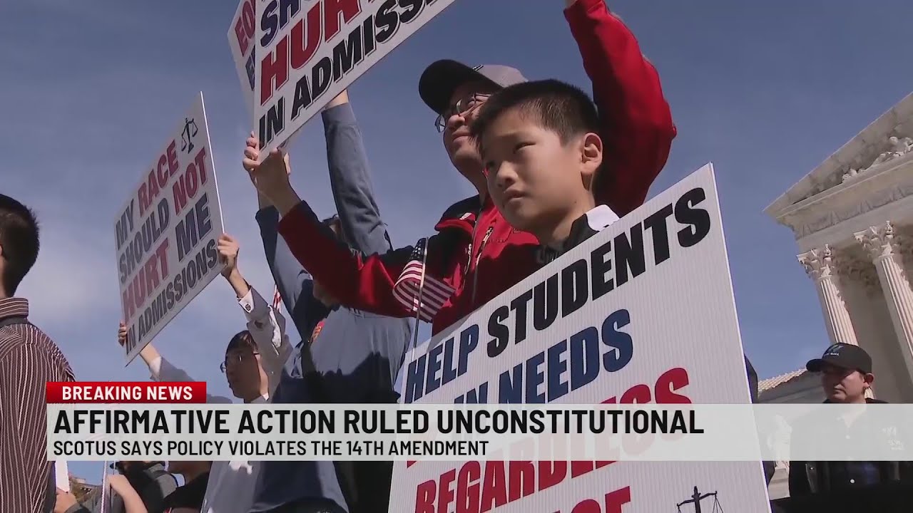 Supreme Court upends affirmative action in college admissions - YouTube