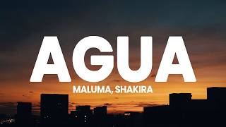 Maluma & Shakira - AGUA (Letra/Lyrics)