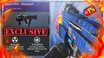 ONLY 1% OF INFINITE WARFARE PLAYERS HAVE THIS OVERPOWERED NUKE VARIANT! (IW RAIJIN-EMX BLACKOUT)