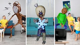 New Siren Head , SCP, Ice Scream Man, Pacman in real life | Compilation VFX #shorts