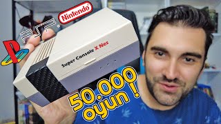 50.000 OYUNLU SÜPER KONSOL ! PS1, PSP, NINTENDO VE TÜM OYUNLAR VAR ! Kinhank Super Console X NES