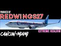 Boeing 737 Cancun to Miami- Extreme Realism [X-Plane 11]