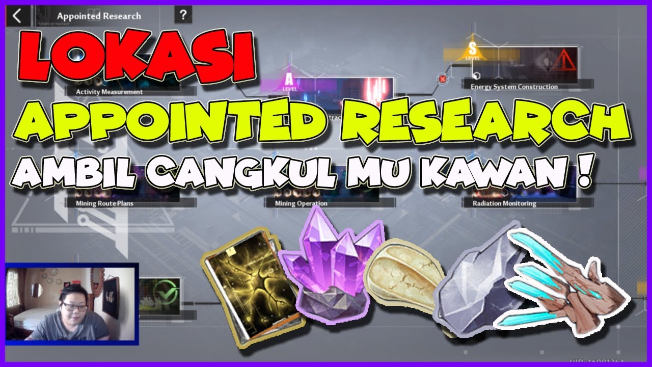 Appointed Research Semua Lokasi Lengkap Spot Farming | Tower Of Fantasy