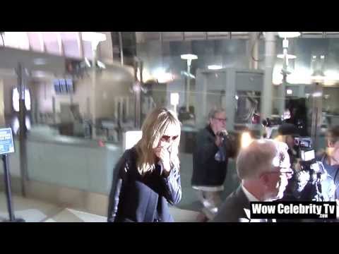 Heidi Klum Arrives Back to LAX Airport after break up from boyfriend