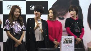 20121221 BrowneyedGirls Skin79 Signing event at Coex(greeting)