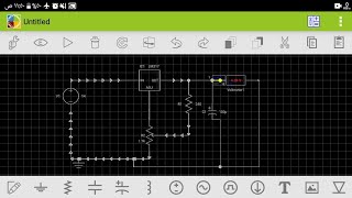 حصرياً اول شرح عربي لبرنامج رائع لمحاكاة الدوائر الالكترونية على نظام الاندرويدمع أسلسكوب