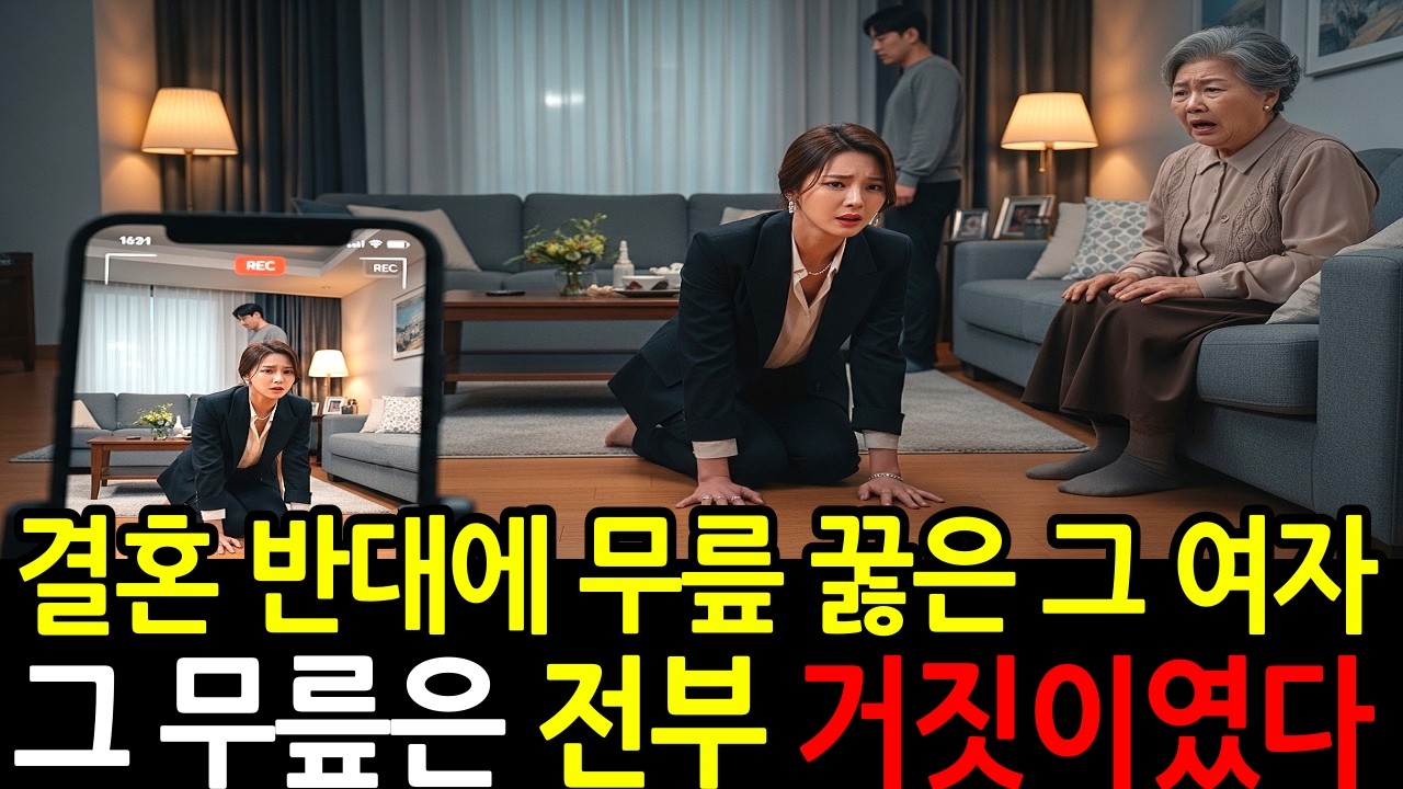 결혼 반대에 무릎 꿇은 그 여자그 무릎은 전부 거짓이었다