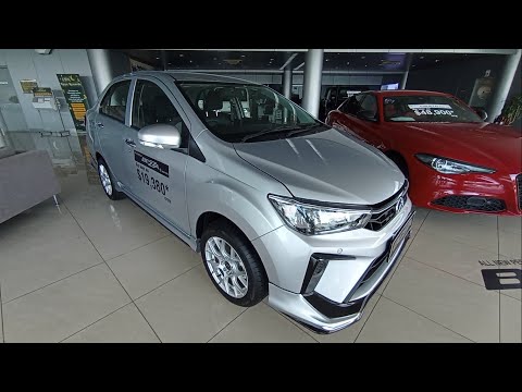 Perodua Bezza 1.0 G 4AT facelift silver walkaround exterior and interior (Brunei)