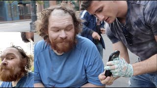 HOMELESS MAN MAKEOVER AMAZING TRANSFORMATION *heart warming*