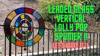 Leaded Glass Vertical Lollypop Spinner!!