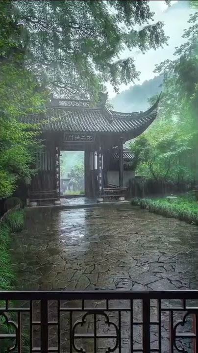 Chinese flute music #china #flute #naturestatus #naturelovers #rain #coolweather #naturebgm #shorts