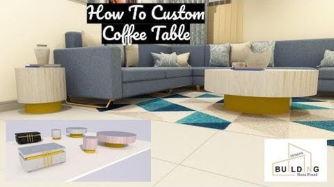 How To Custom A Coffee Table In Archicad