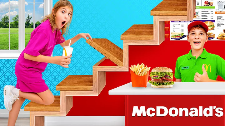 We Built a SECRET McDonald's in MY ROOM!