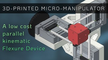 A 3D-Printed Compliant Micro-Manipulator - XYZ Positioning down to 1µm