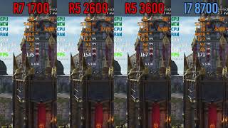 (AMD VS INTEL) Ryzen 1700-2600-3600 VS I7 8700 !