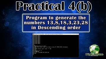 Computer Practical 4(b) - Class IX 2021