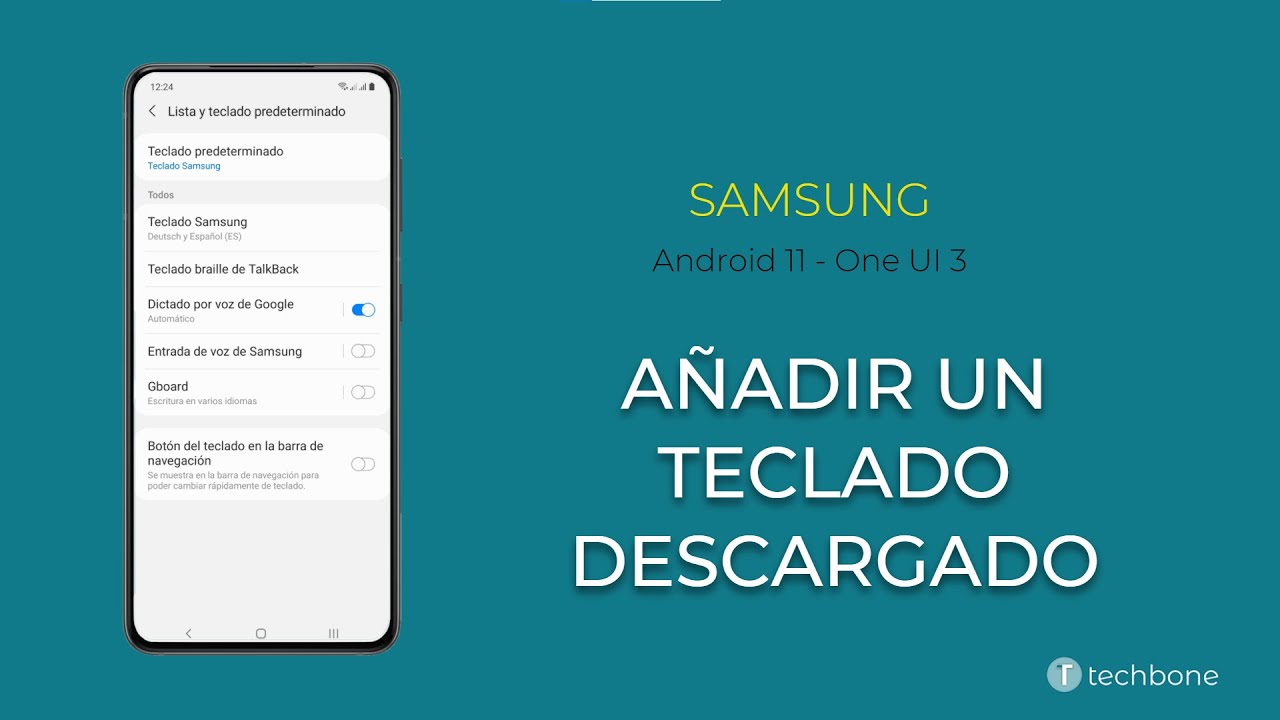 Añadir teclado descargado - Teclado Samsung [Android 11 - UI 3] -
