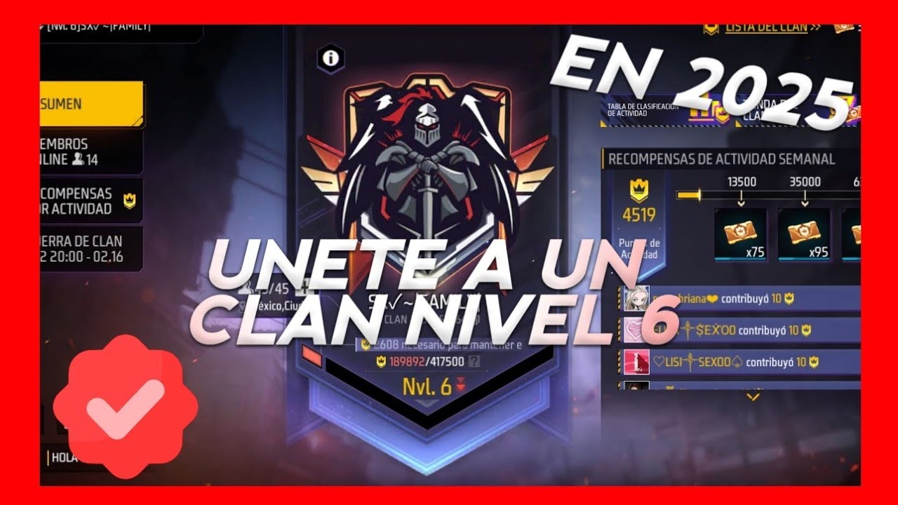 Cómo unirse a un clan nivel 6 en free fire - YouTube