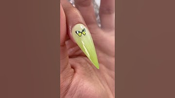 Thumbnail of kuku yang cantik warna hijau muda #nails #shorts