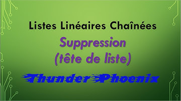 Listes Linéaires Chaînées : Comment supprimer le premier élément de la liste