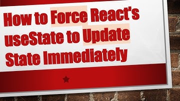 How to Force React