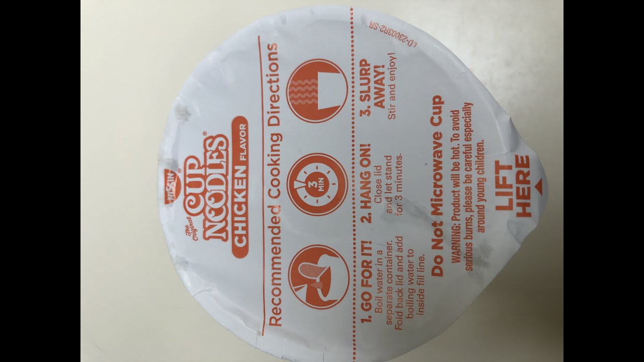 How to make Nissin Cup noodles YouTube
