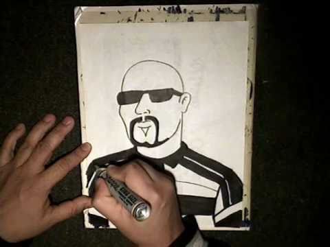 How to draw a gangster cholo - (Chicano Rap Instrumental 