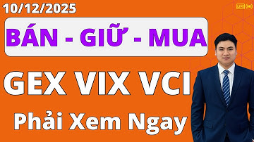CỔ PHIẾU GEX VIX VCI | BÁN - GIỮ HAY MUA THÊM. ĐIỂM TĂNG CỦA THỊ TRƯỜNG KHI NHÓM VIN SUY YẾU