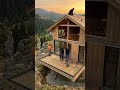 Cabin Build Process in town. #cabinbuild #satisfying #viral