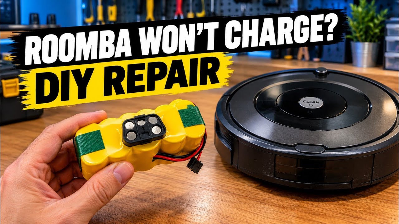 iRobot Roomba Won't Charge & Blurry? DIY Repair! - YouTube