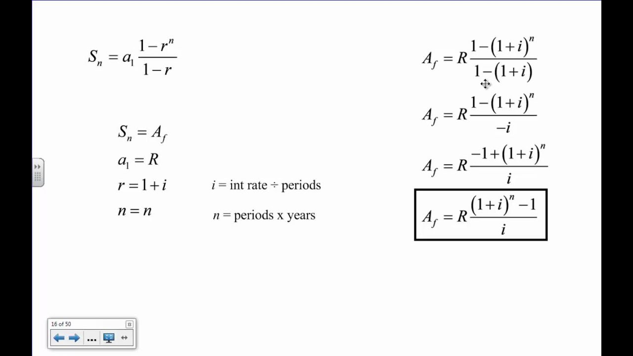 increasing annuity formula