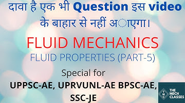 Fluid Mechanics Lecture-5 || Fluid Properties(Part-5)