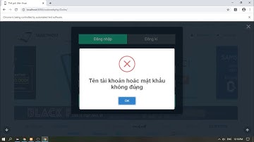 Test Đăng nhập và Đăng Kí Selenium Webdriver