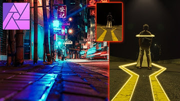 How to Create Glowing Light Effect Photo Composite - Affinity Photo Tutorial
